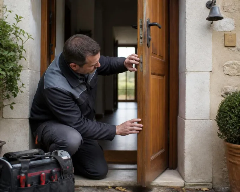 découvrez nos astuces pour éviter de rester bloqué dehors à cause d'une porte qui claque avec le vent et sécurisez votre entrée facilement.