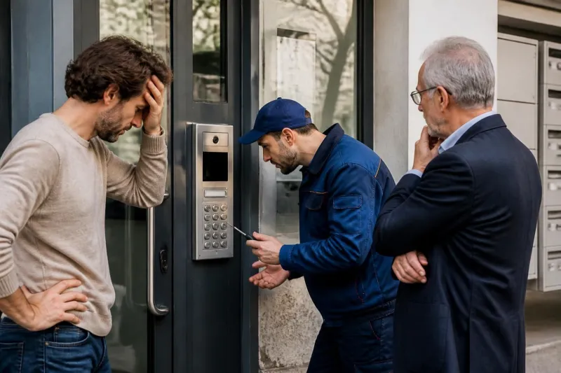 Digicode d’immeuble en panne : qui doit payer ?