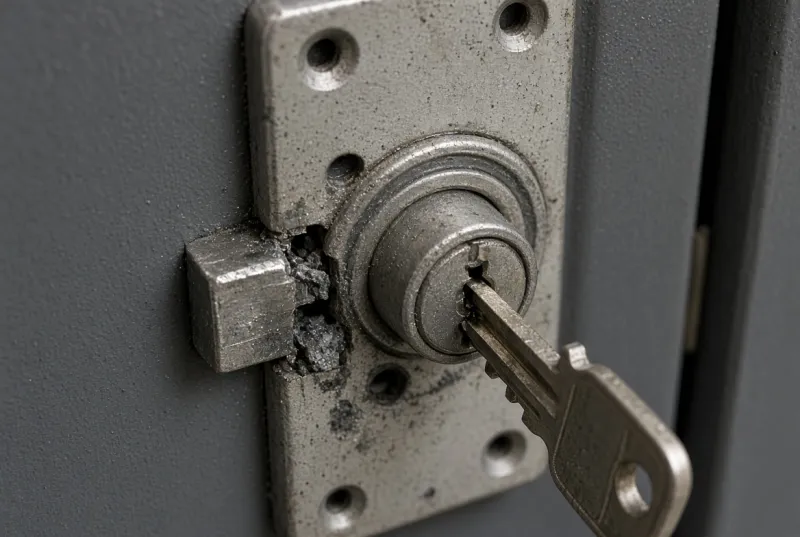 Pourquoi la clé ne verrouille plus correctement un pêne dormant bloqué
