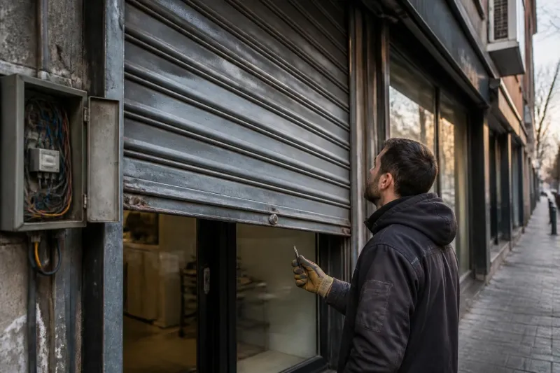 Rideau métallique bloqué pour commerce : causes fréquentes et bons réflexes à adopter