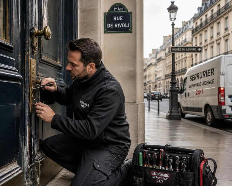 serrurier paris 1 urgent : intervention rapide et efficace sur la rue de rivoli et la rue montorgueil. assistance 24h/24 pour tous vos besoins en serrurerie.