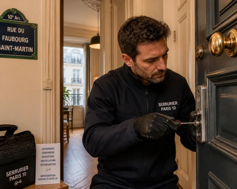 serrurier paris 10 disponible pour interventions urgentes dans les rues du faubourg saint-martin et du boulevard de la chapelle. intervention rapide et efficace 24/7.