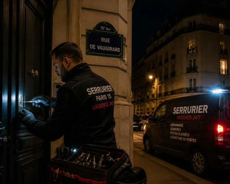 serrurier paris 15 : intervention rapide et urgente autour de la rue de vaugirard. service fiable 24/7 pour toutes vos urgences serrurier, dépannage porte, changement de serrure.