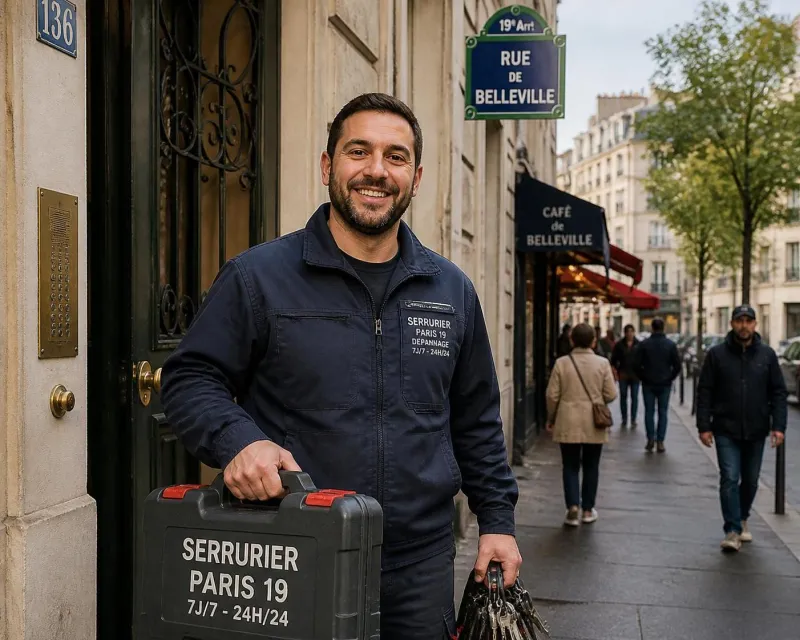 serrurier paris 19 urgent : intervention rapide et efficace près de la rue de belleville et de l'avenue jean jaurès. disponible 24h/24 pour dépannage serrurerie.