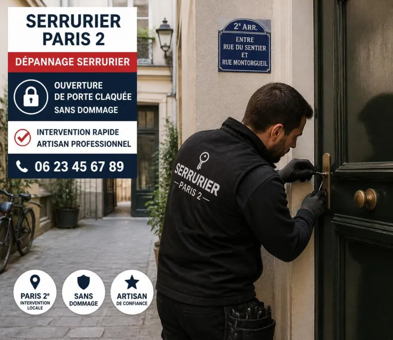 serrurier paris 2 urgent : intervention rapide et efficace rue montorgueil et rue saint-denis pour tous vos besoins de serrurerie.