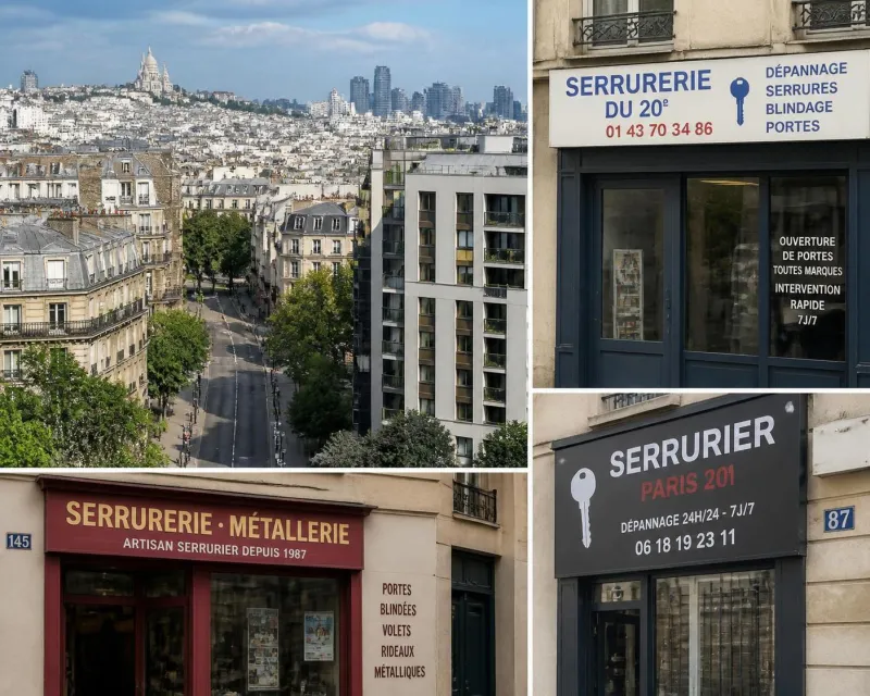 serrurier paris 20 : intervention urgente rapide et fiable rue de bagnolet et rue des pyrénées pour tous vos besoins en serrurerie.