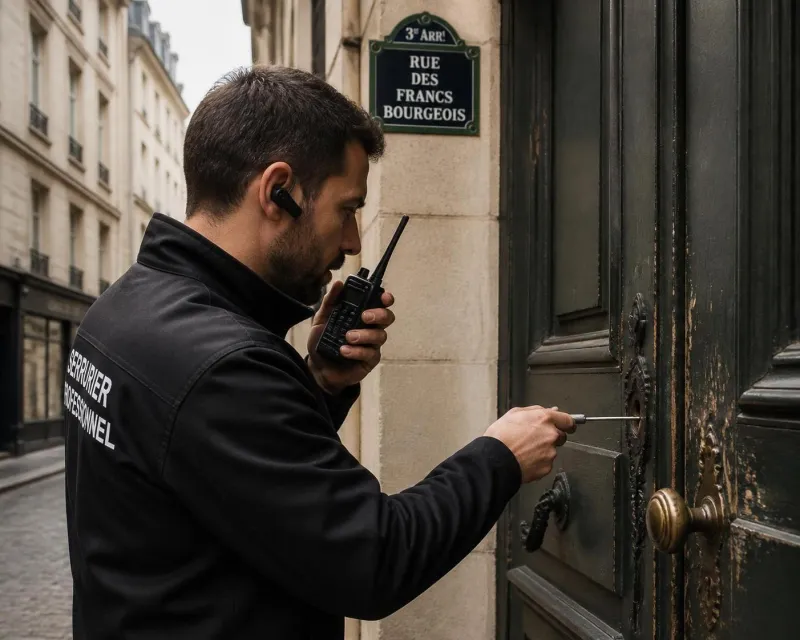 serrurier paris 3 disponible pour intervention urgente sur rue de turenne et rue saint-martin. réparation et dépannage rapide 24/7 pour votre sécurité.